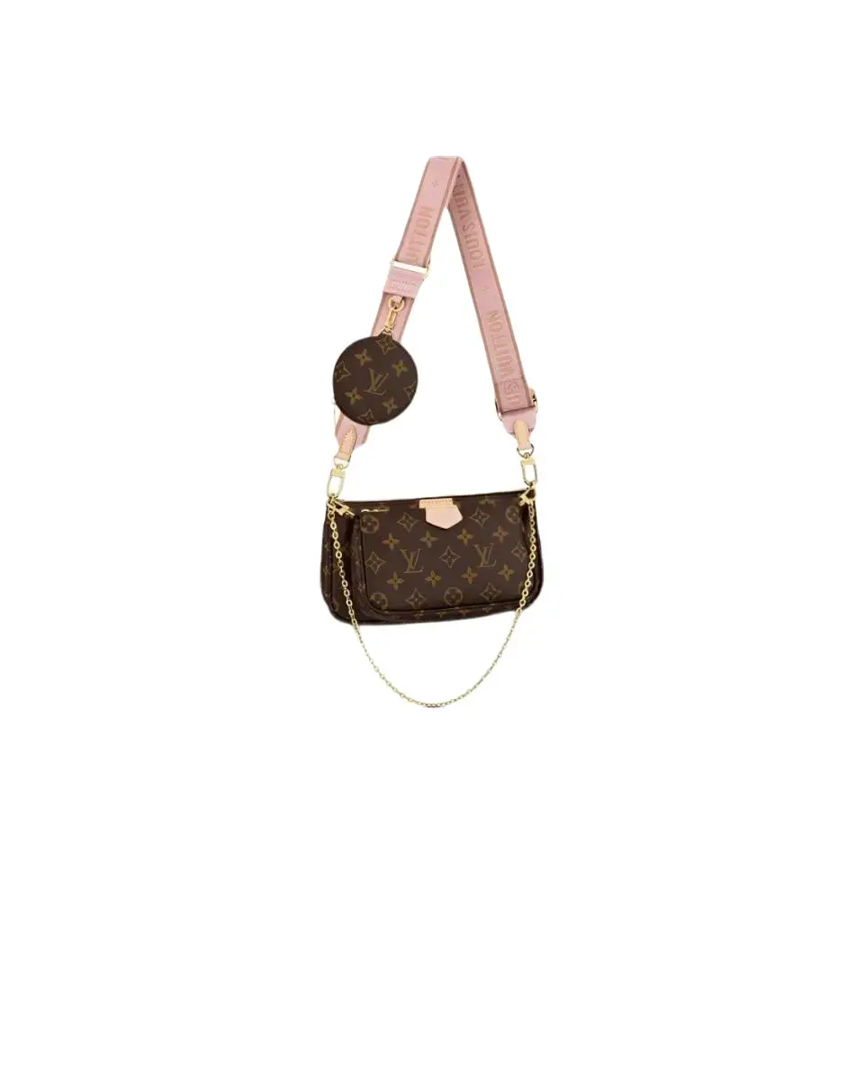 Pre-owned Louis Vuitton Multi Pochette Classic Monogram Crossbody Shoulder Bag, Fashionable Versatile Purse