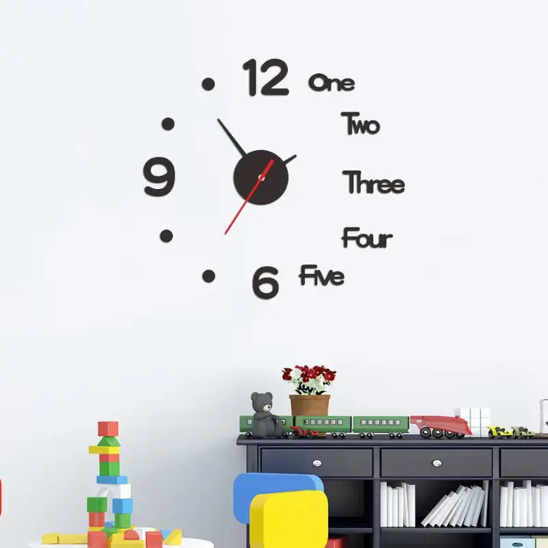 Simple Digital DIY Creative Wall Clock Personalized Acrylic Clock Quartz Wall Clock For Living Room Decor
