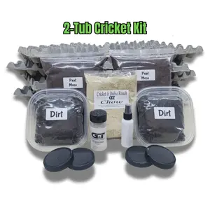 Cricket Breeding Kit (2-Tub Setup) – Feeder Cricket Colony Starter Habitat for Bearded Dragons, Geckos, Frogs & More – GT Country Living