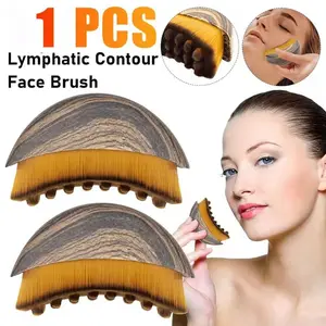 Masajeador Facial Tipo Cepillo para Drenaje Linfático y Masaje, Reductor de Papada Tonifica el Rostro, Estimular la Circulacion, Reduce Hinchazón, y Mejorar la Apariencia de la piel.