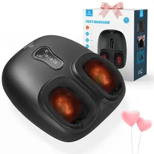 COMFIER Foot Massager Machine with Heat, Shiatsu Feet Massager  Remote Control, Customizable Settings, Pause Function, Comfort Adjustable Gift Mom