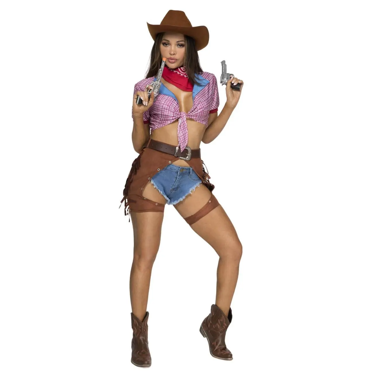 Adult Women's Wild West Renegade Outlaw Cowgirl  Costume