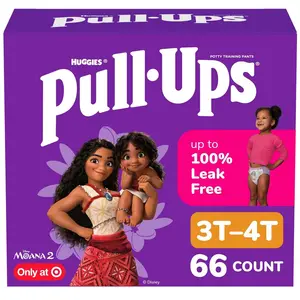 Huggies Pull Ups Girls' Potty Disposable Training Pants - Size 3T-4T - 66ct