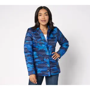 Susan Graver Quilted Blazer Jacket In Prints & Solids