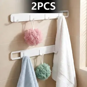 2-Pack Gap Hooks, Side Pull Wall-Mounted Hooks, No-Drill Invisible Hangers, Home Use, Home Organizer, Space-Saving, Easy Installation, Durable Design