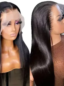 High-Definition Lace Straight Wig, Invisible Hairline, Natural Skin Tone, Perfect for Discreet Coverage, Enhances Your Look Effortlessly, HD Lace Wig