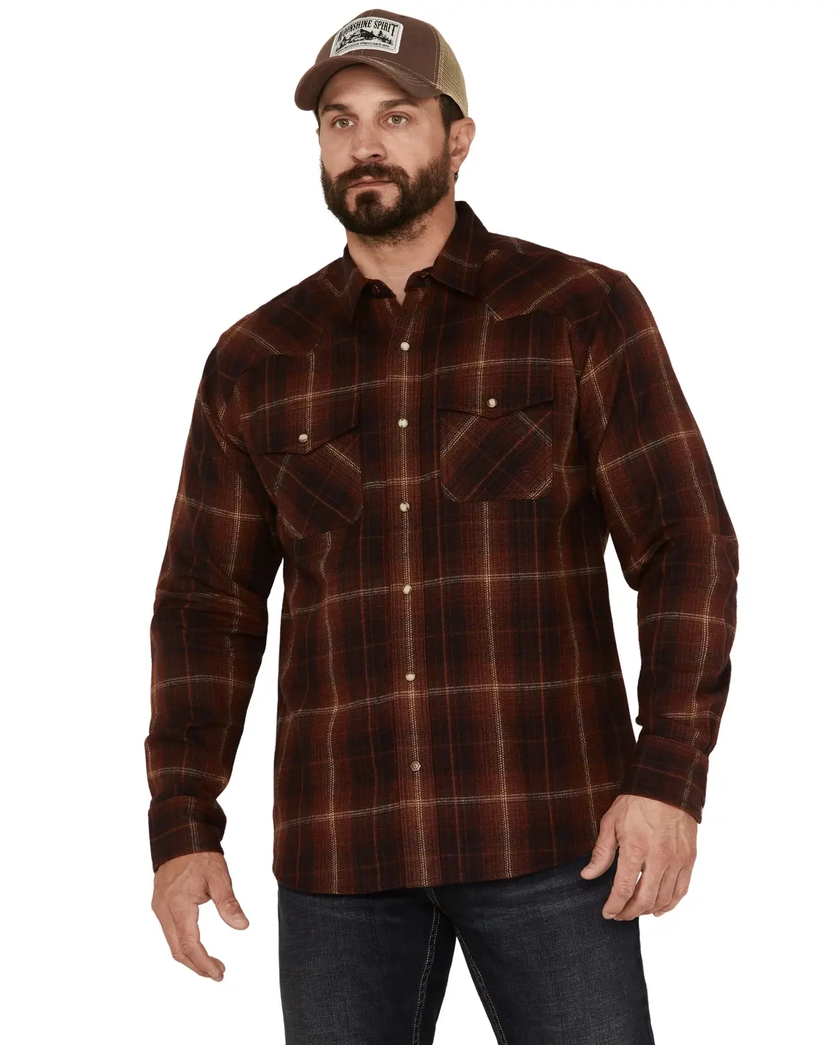 Ariat Men's Men'S Hiller Retro Plaid Snap Western Flannel Shirt - 10042366
