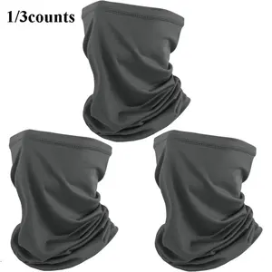 1/3 Pieces/Set Summer UV Protection Cooling Neck Gaiter Face Clothing Neck Gaiter Mask Scarf Sunscreen Breathable Bandana Protective Mask
