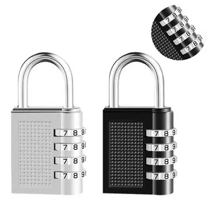Mini Password Padlock Black - Waterproof Rustproof Lock For Luggage Wardrobe Backpack Home