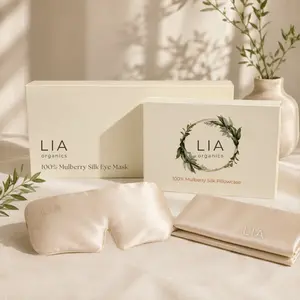 Lia Organics Luxe Silk Sleep Set: Pillowcase + Eye Mask – Limited Edition