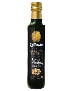Caliendo Premium Mesquite Smoked Infused Extra Virgin Olive Oil, Authentic Italian - 8.5 Fl Oz Bottle