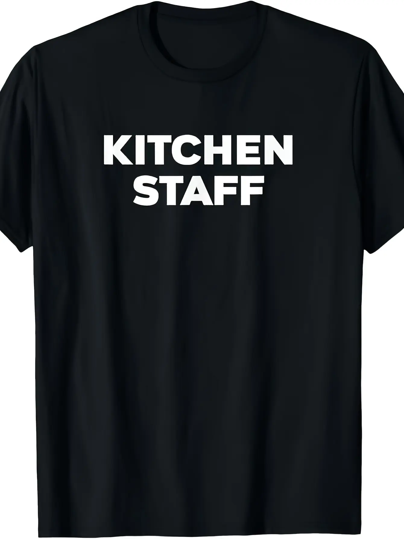 Men'S & Women'S Heavyweight 220gsm Pure Kitchen Staff Uniform T-Shirt - Retro Chef Hat & Kitchen Print, All-Season Comfort, Round Neck Short Sleeve Workwear for Restaurants, Hotels, Catering - Breathable & Durable Chef Coat (Casual & Professional At