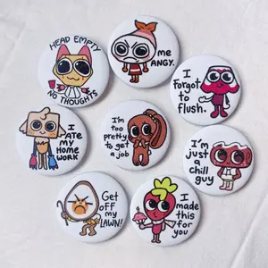 DANDYS WORLD Buttons, Dandy's World Pins, Dandy's World Characters Perfect For Fans Of Dandy Fans, Great For Backpacks, Jackets, And Collectible Displays, Pins For Backpack, Backpack Accessories!