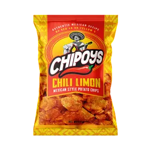 Chipoys Chili Limón Mexican Style Potato Chips (2.5oz) (10 Bags)
