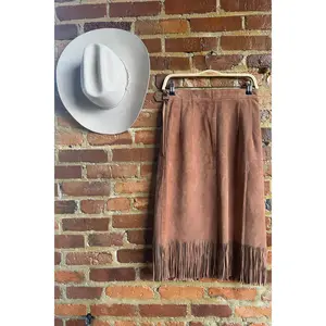 Archive 1960's Brown Suede Skirt