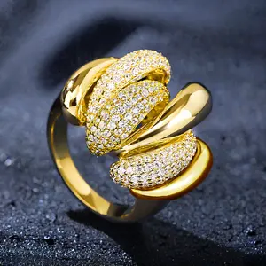 Vintage Glam Hip-Hop Style Cubic Zirconia Unisex Promise Ring - Eternal Engagement Wedding Band for Anniversary Valentine's Christmas Thanksgiving Gift Designer Quality Jewelry for Him Her