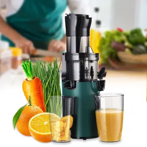 Fruit and vegetable juicer, cold pressing juicer, wide feeding trough, slow chewing juicer, low noise, easy to clean, kitchen tools