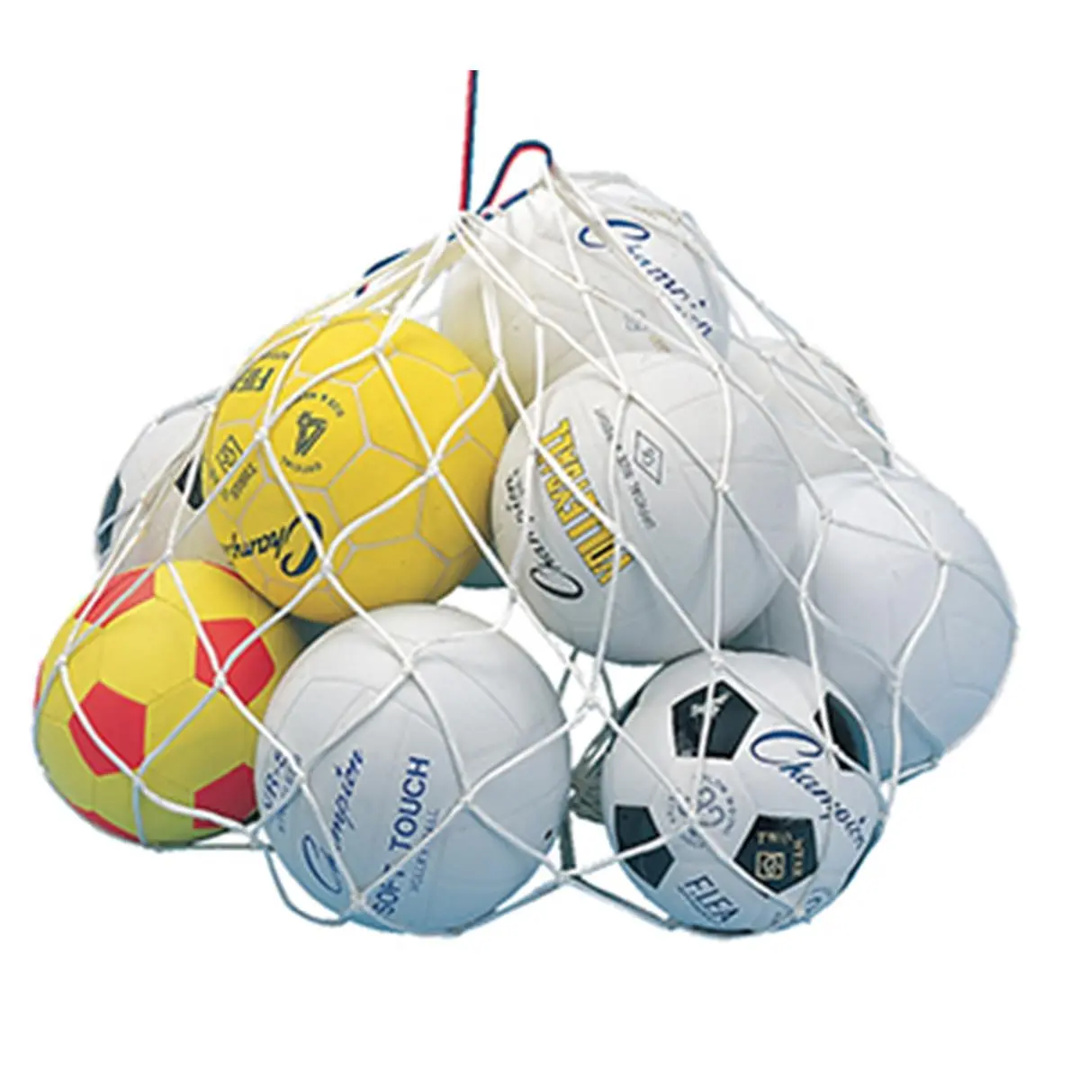 212 MAIN Ball Carry Net - Nylon Mesh Sports Storage Bag, 24" x 36", Drawstring Top, Portable Design, Holds Up to 10 Basketballs