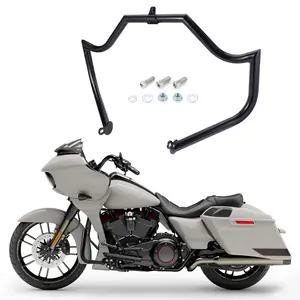Gloss Black Engine Guard Highway Crash Bar For Harley Touring Electra Glide Street Glide Road Glide Road King 2009-2024
