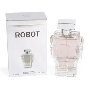 Robot Silver Men's Perfume 3.4 Fl Oz Vaporisateur Spray - Lavender, Woody Vanilla, Long Lasting Oil, France