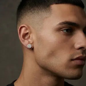 Premium Moissanite Cluster Stud Earrings