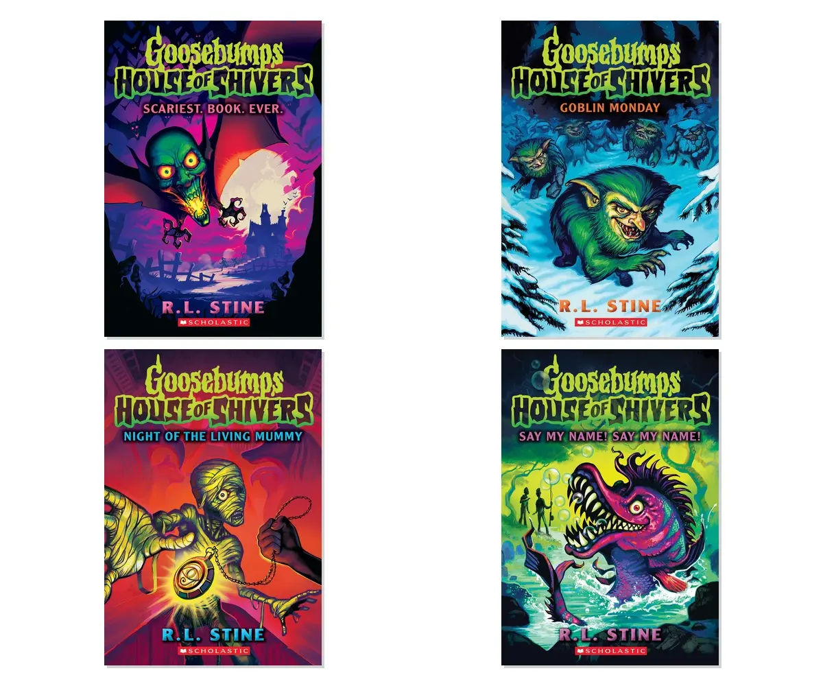 Goosebumps House of Shivers 4-Book Horror Collection by R.L. Stine - Paperback