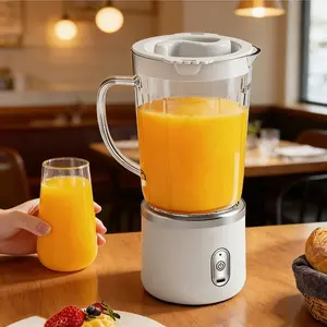 Upgraded electric juicer, Whole fruit juicer, wireless portable, 800ml juicer, high-power, detachable cup body and easy to clean design, suitable for fresh homemade juice, can be used in home and office, a must-have small appliance for lazy juicers