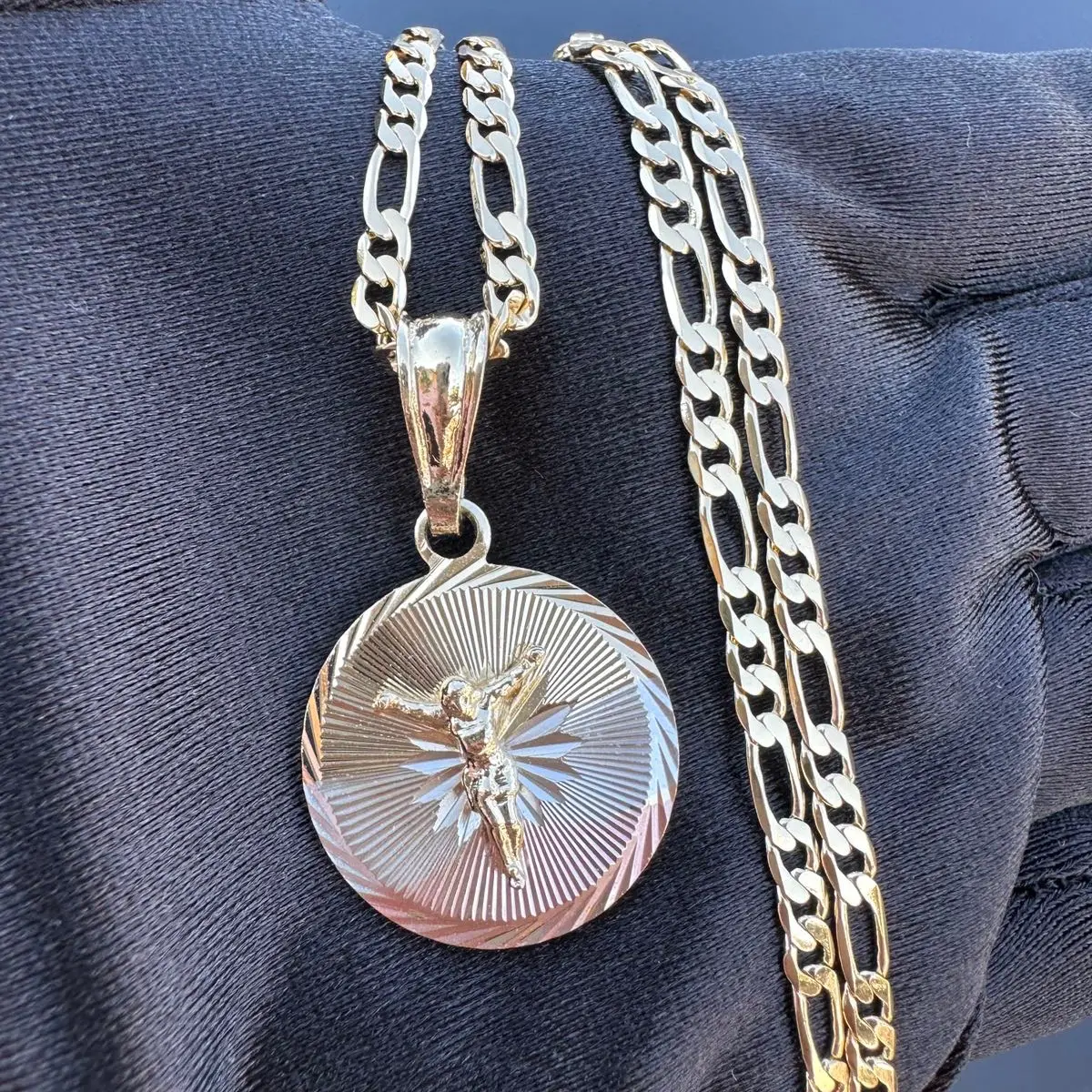 Circle Crucifix Necklace 20” Male Female Birthday Daily Engagement Anniversary Circle Crucifix Necklace 20” Male Female Birthday Daily Engagement Anniversary