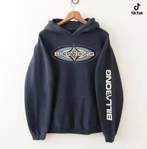 Y2K Billabong Surfboard Print Hand Hoodie, Oversized Coastal Surfboard Hoodie for Women,  Full Size, Full Color Top Womenswear