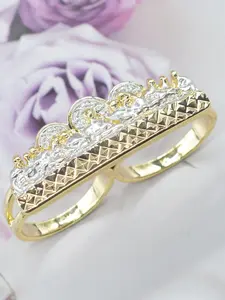 Men's Fashion Hip Hop Style Last Supper Religious Hollow Out Dual Finger Ring, Jewelry Open Ring, Perfect Gift for Boyfriend, Daily Wear, Party, Halloween, Christmas