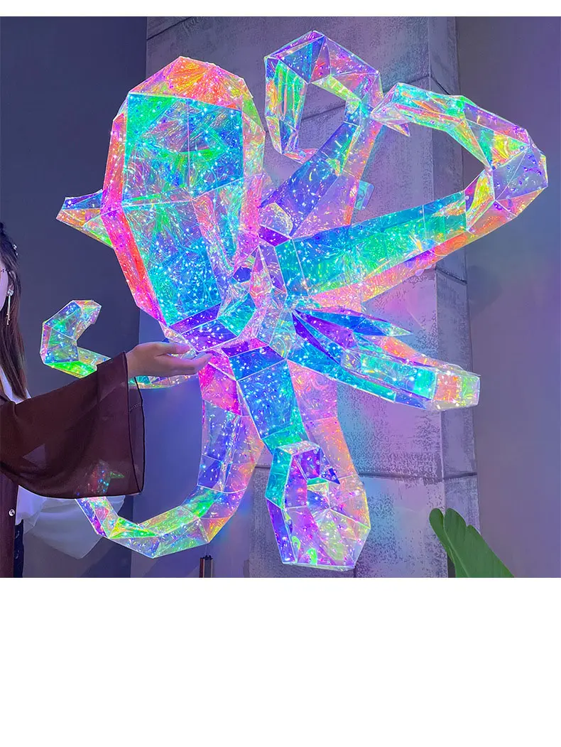 LQ Symphony Octopus Light Color Internet Celebrity Decoration Festival Gift Venue Decoration