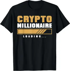 CRYPTO MILLIONAIRE LOADING Currency Trading Hodl Vintage BTC T-Shirt