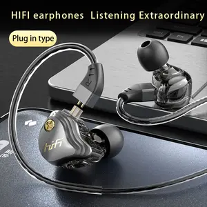 Wired HiFi In-Ear Earbuds with 10mm Driver & 20Hz-20KHz Range for Clear Sound, Type-C Plug, Built-In Mic, Ergonomic Fit, 2-Tone Design for Gaming, Sports, Office & Audio Device Headphone