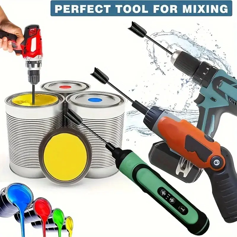 Stirring Propeller, Epoxy Stirrer Accessories, Reusable Power Tool Paint Stirrer Bit Accessories, Multipurpose Stirring Propeller for Stron
