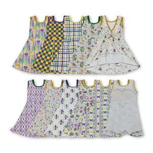 C Girl Atheletic Clothes Maidi Gras Clothing Girl Summer Sports Dress Yoga Clothes Summer Dress GSD2949