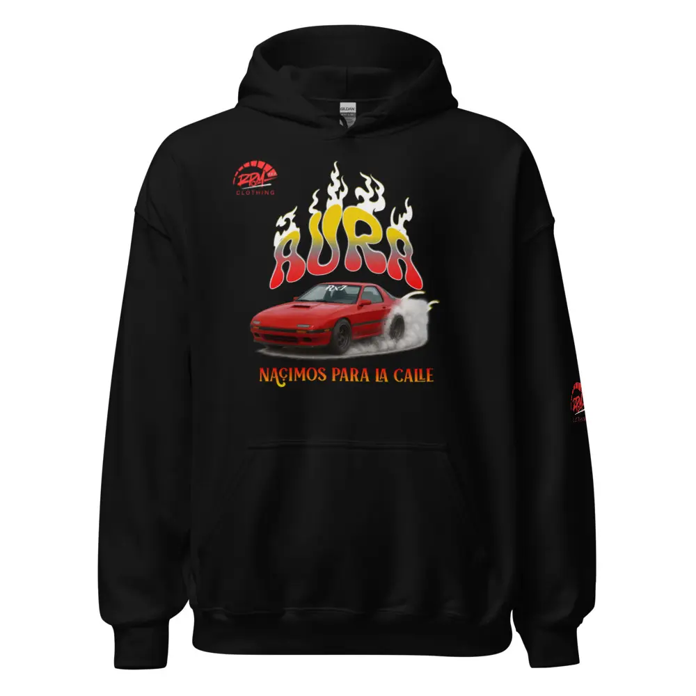 AURA RX7 Unisex Hoodie (Red/Dark) | RPM 787