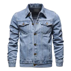 Men Oversized Denim Jacket plus Size Lightweight Button down Lapel Jean Coat Big and Tall Outwear Jackets Casual Clothes