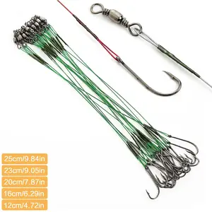 Fishing Wire, 20pcs High Quality Anti-bite Steel Wire Fishing Line, Fishing Accessories for Outdoor Fishing, Fishing Equipment