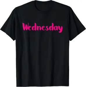 100%cotton On Wednesday We Wear Pink. Wednesday T-Shirt