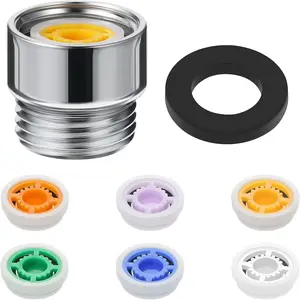 1 Set Shower Flow Reducer Limiter Set 1/2 Inch Flow Restrictor Control Valve for Fixed Handheld and Shower Head 1.2/1.5/1.8/2/ 2.2/2.5 Gpm