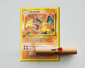 Pokemon Charizard Card Poster
