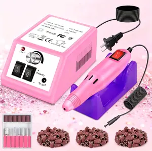 Nail Drill Professional E Filer for Nails Electric Nail File, Nail Filer Electric Nail Drill Kit with 156pcs Sanding Bands and Nail Drill Bits for Acrylic Nail Gel Nail Manicure Pedicure