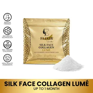 Silk Face Collagen Lumé by Coco March – Collagen, Glutathione, Hyaluronic Acid – 20g Protein per Serving – 12.35 oz (350g)