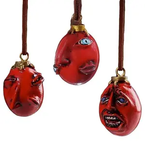 Berserk Behelit Pendant Necklace, Dark Fantasy Anime Jewelry, Gothic Berserk Inspired Chain for Cosplay & Collectors