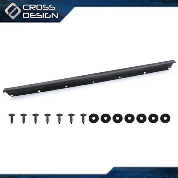 CROSSDESIGN 1-Piece ABS Plastic Black Tailgate Cover Molding Top Cap Protector - Automotive Car Accessory, Truck Accessories, Paint Optional Fit for 2005-15 Toyota Tacoma Body & Bumpers Auto Replacement Part