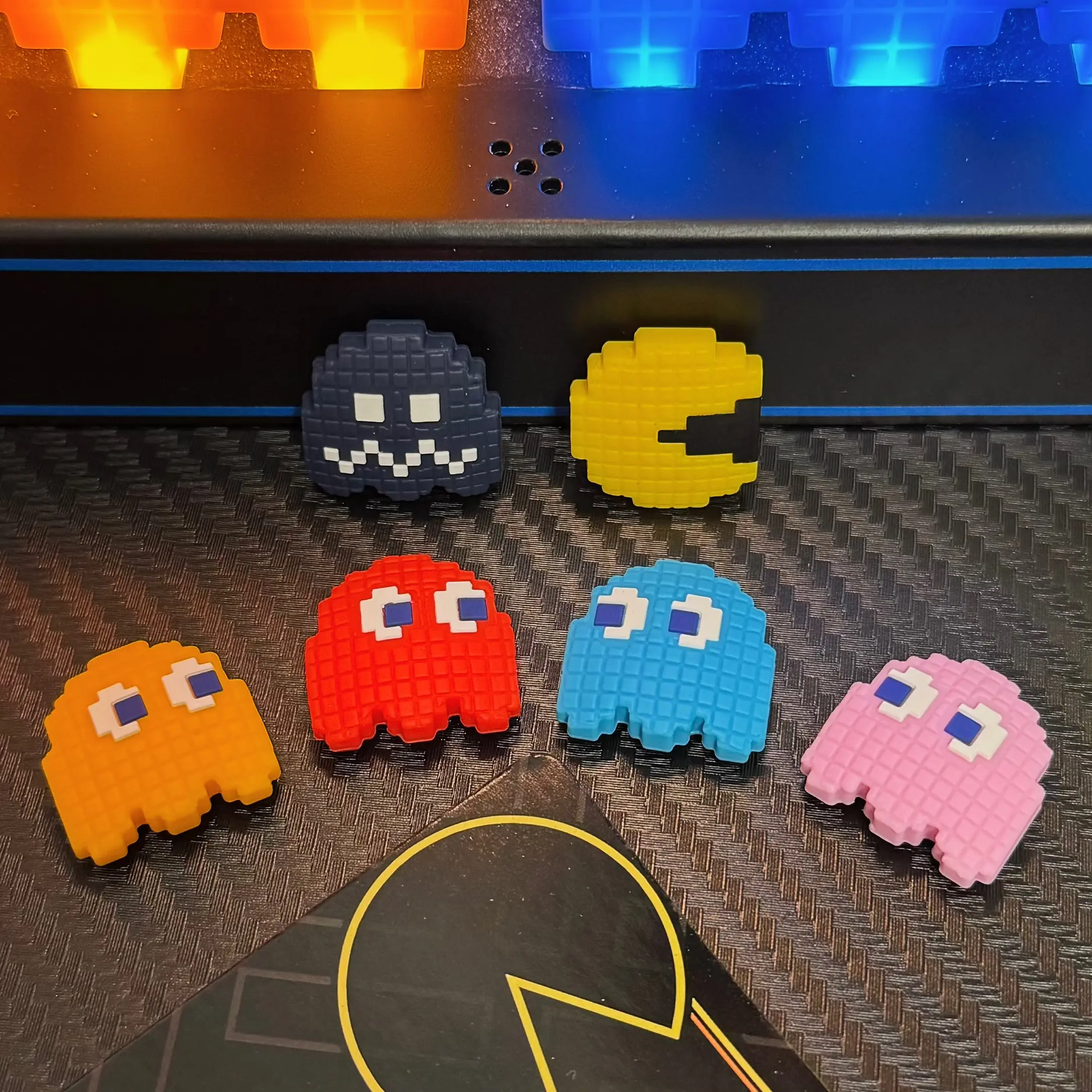 FUNLAB for Switch Thumb Grip Joystick Caps, Compatible with Switch/OLED/Lite Controllers, Non-Slip Silicone Design, 6PCS - Multicolor