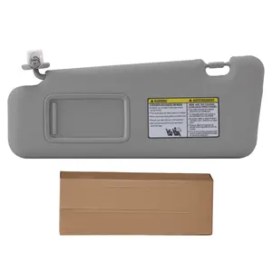 Driver Left Side Sun Visor Replacement Compatible with Toyota Highlander 2008 2009 2010 2011 2012 2013 Replaces# 74320-48500-B0 Color Gray Automotive Car Accessories