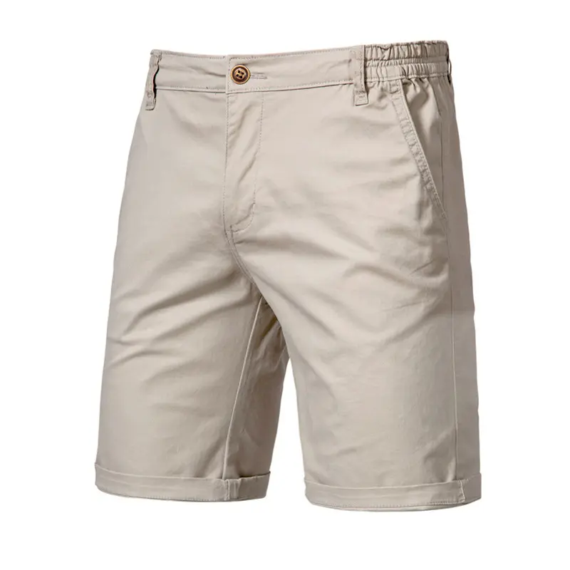 Men's Casual Chino Shorts Classic Fit Elastic Waist Flat Front Summer Shorts Men's Casual Chino Shorts Classic Fit Elastic Waist Flat Front Summer Shorts