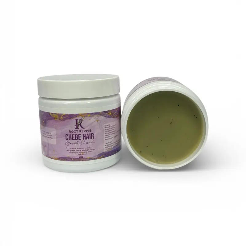 Root Revive Chebe Hair Growth Pomade Rosemary Fenugreek Mint Amla Promotes Hair Growth Moisture Retention Strengthens Hair. 4oz Moisturizer Hydrate Moisturizing Haircare