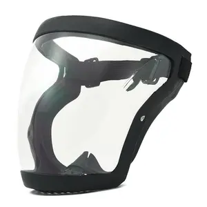 Transparent Visor Adjustable Full-Face Protective Shield Durable Plastic Protective Visor Durable PC Material for Work Kitchen Outdoor Use with Easy Drawstring Closure Long-lasting Anti-Fog HD Vision Face Cover